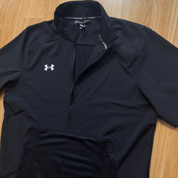 Under Armour Heat Gear Lightweight Short Sleeve Quarter Zip Golf Pullover Medium - Picture 1 of 8